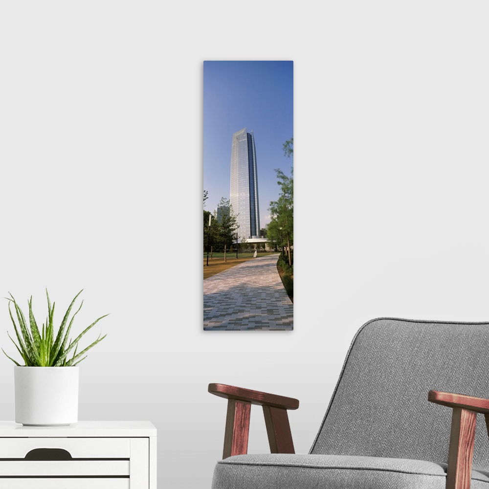 A modern room featuring Devon Tower in the downtown, Oklahoma City, Oklahoma II