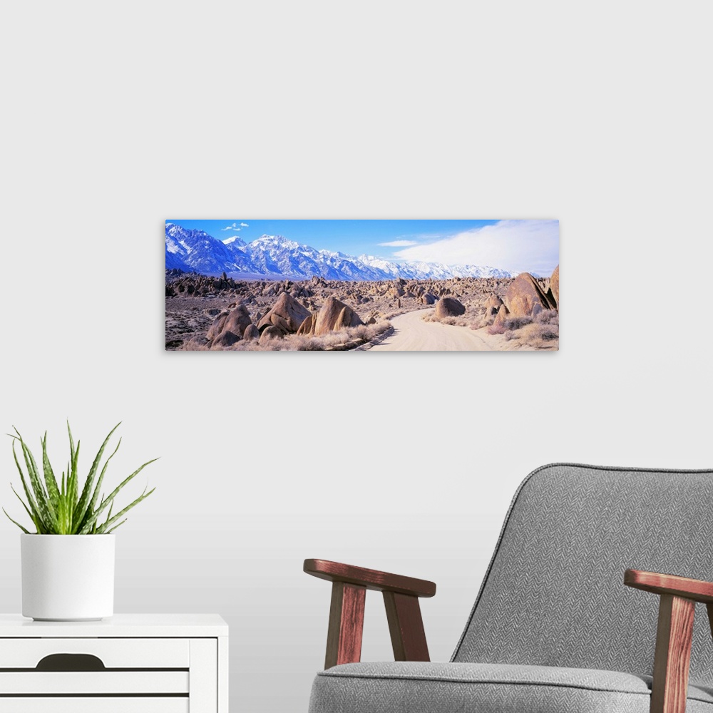 A modern room featuring Dirt Road Owens Valley CA