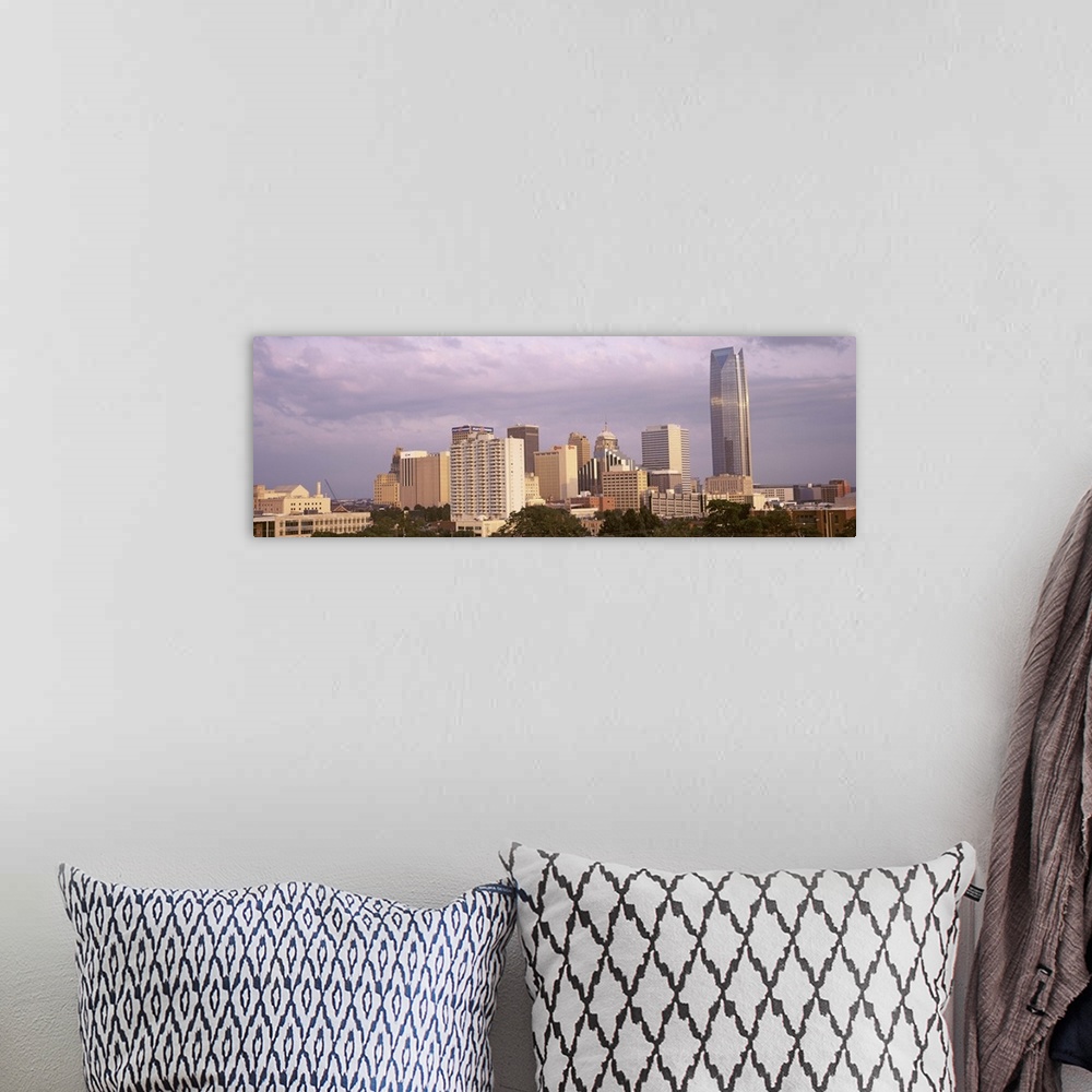 A bohemian room featuring Downtown skyline, Oklahoma City, Oklahoma, USA 2012