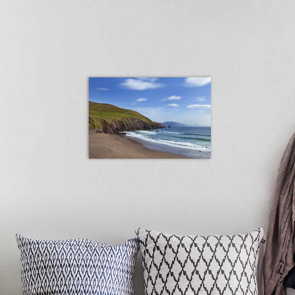 A bohemian room featuring Dun Cin Tire Beach, Near Dingle Town, Dingle Peninsula, County Kerry, Ireland