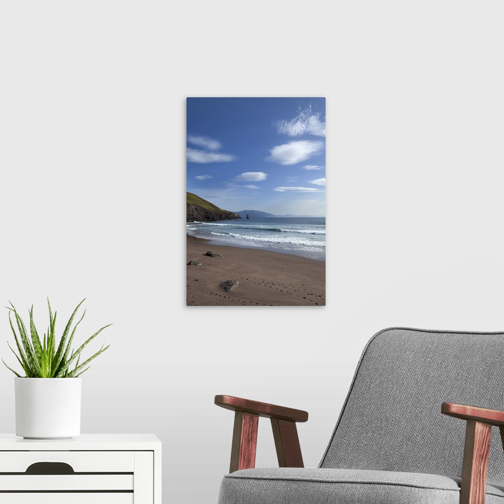A modern room featuring Dun Cin Tire Beach, Near Dingle Town, Dingle Peninsula, County Kerry, Ireland