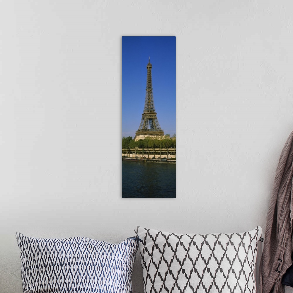 A bohemian room featuring Eiffel Tower Seine River Paris France