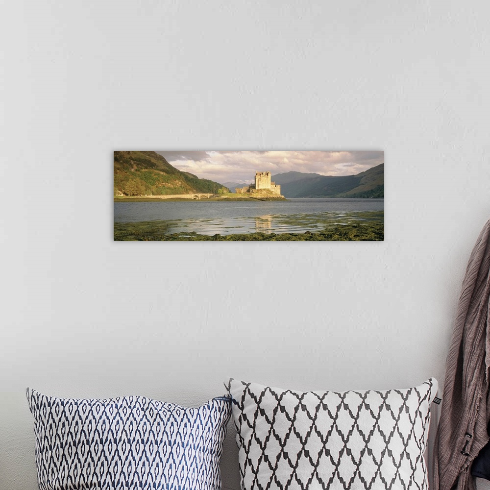 A bohemian room featuring Eilean Donan Castle Highlands Scotland