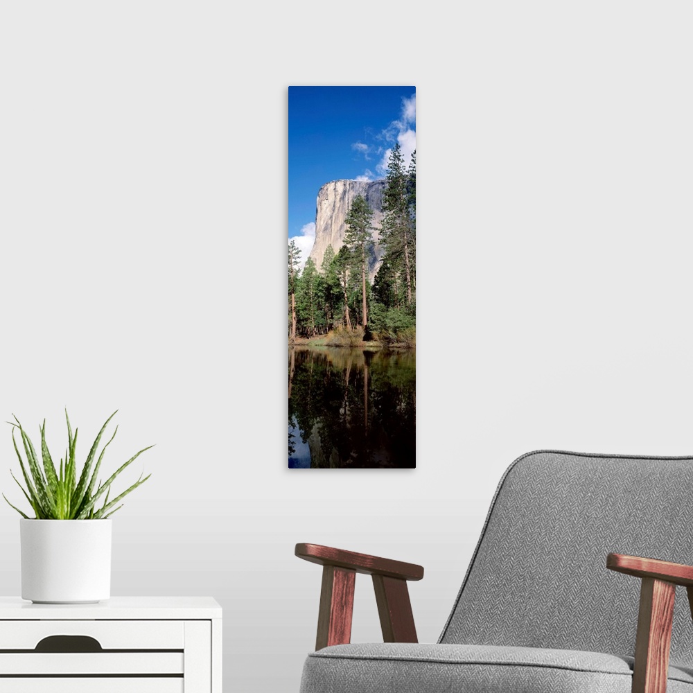 A modern room featuring El Capitan Yosemite National Park CA