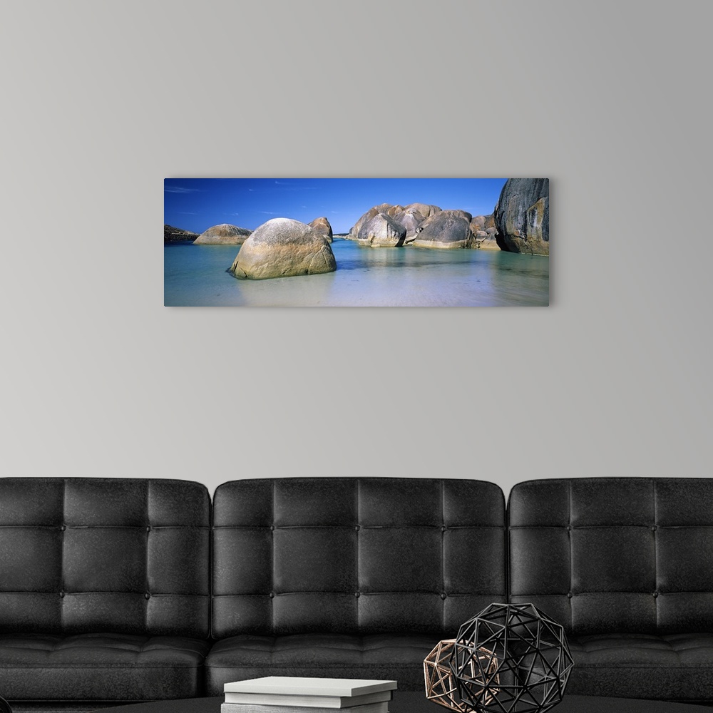 A modern room featuring Rock formations on the coast, Elephant Rocks, William Bay National Park, Denmark, Western Austral...