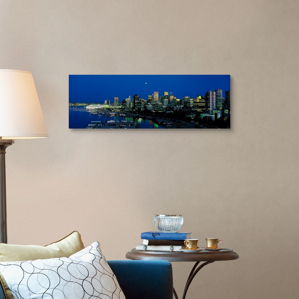 A traditional room featuring Evening skyline Vancouver British Columbia Canada