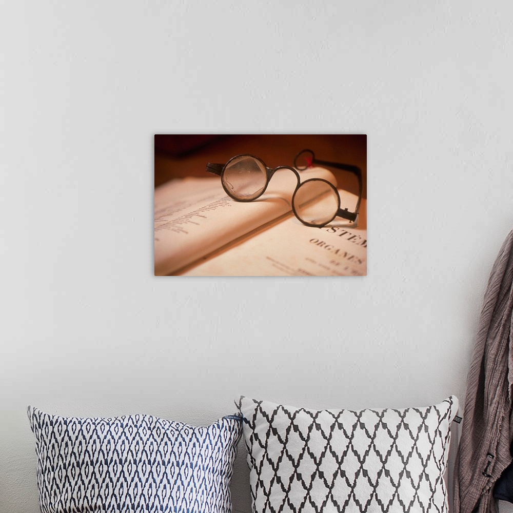 A bohemian room featuring Eye glasses