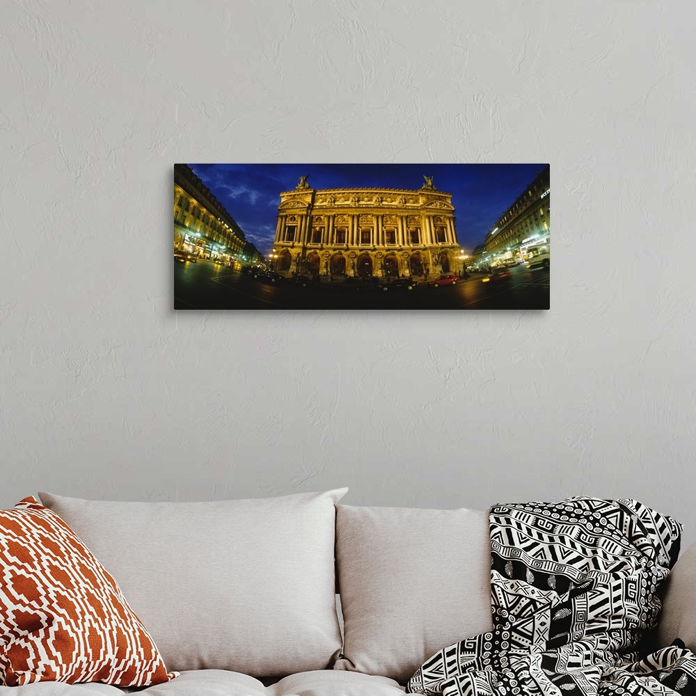 A bohemian room featuring Facade of a building, Opera House, Paris, France