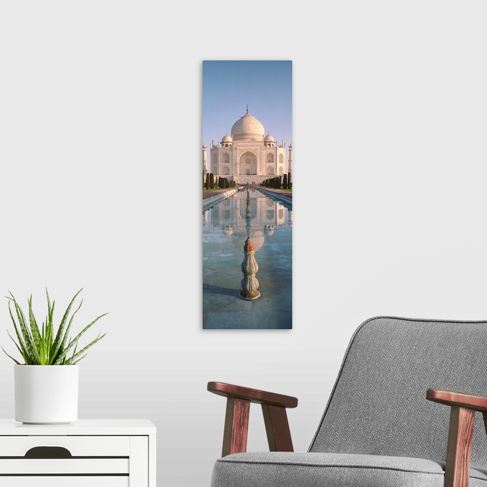 A modern room featuring Facade of a building, Taj Mahal, Agra, Uttar Pradesh, India