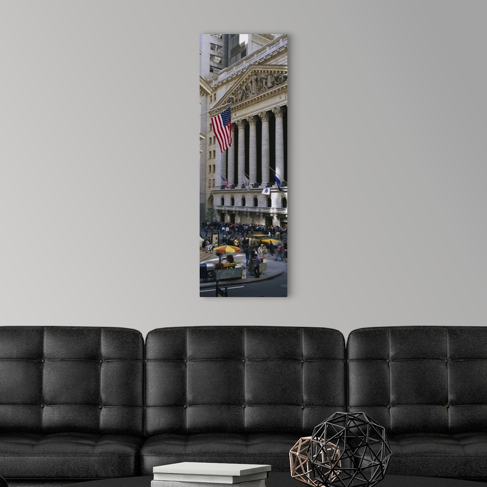 A modern room featuring Facade of New York Stock Exchange, Manhattan, New York City, New York State