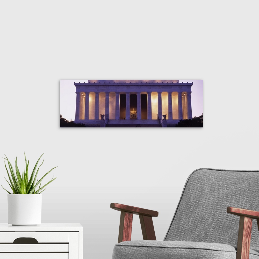 A modern room featuring Facade of the Lincoln Memorial, Washington DC