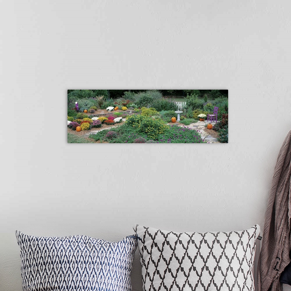 A bohemian room featuring Fall Residential Garden