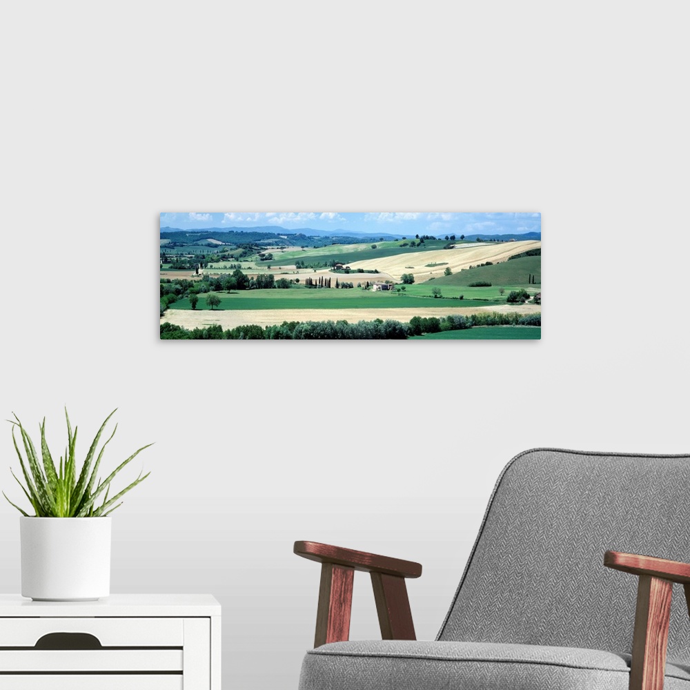 A modern room featuring Farmland Tuscany Italy