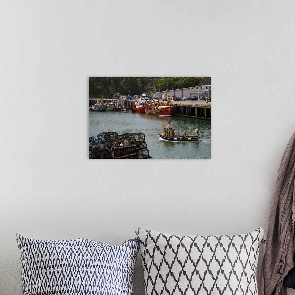A bohemian room featuring Fishing Boat and Harbour, Dunmore East, County Waterford, Ireland