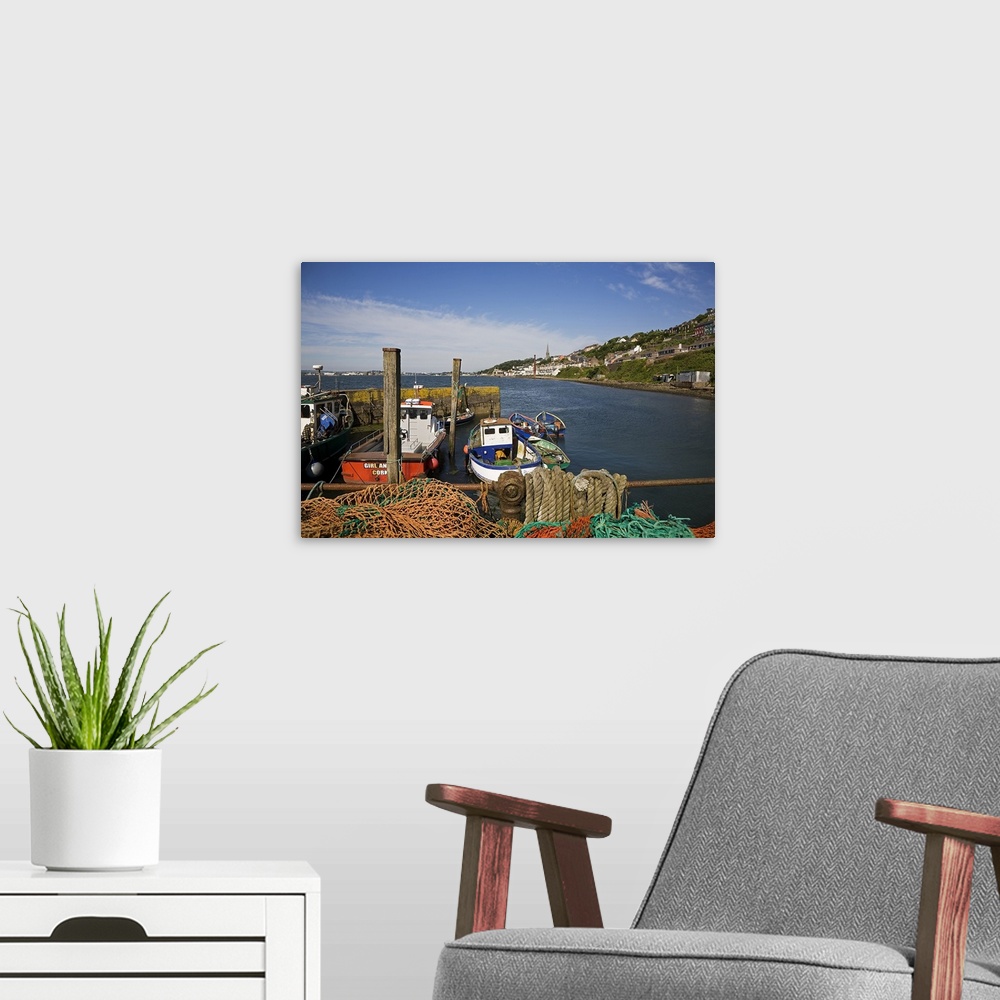 A modern room featuring Fishing Harbour at the Pilot Boast Qauy, Cobh, County Cork, Ireland