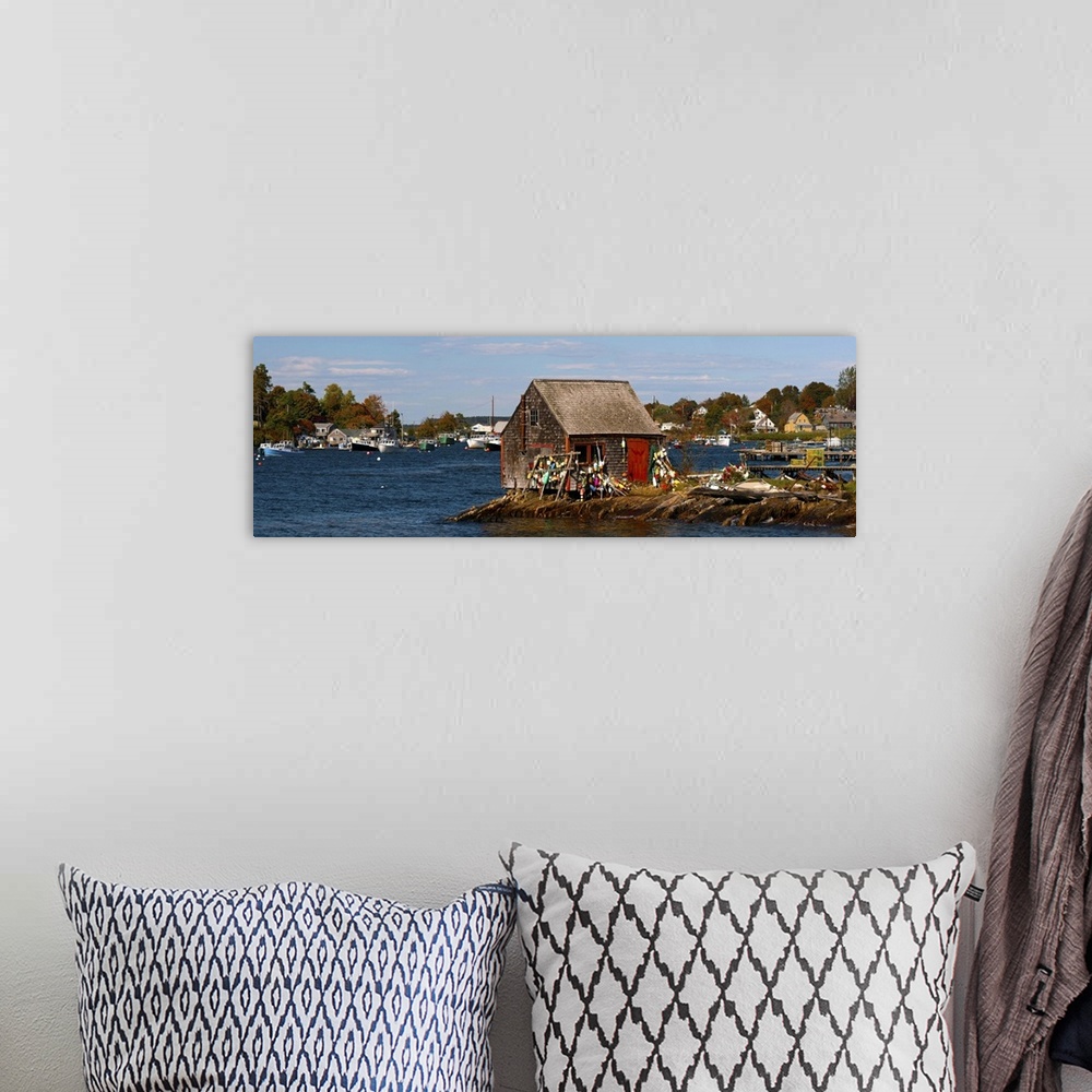 A bohemian room featuring Fishing shack, Mackerel Cove, Bailey Island, Casco Bay, Maine