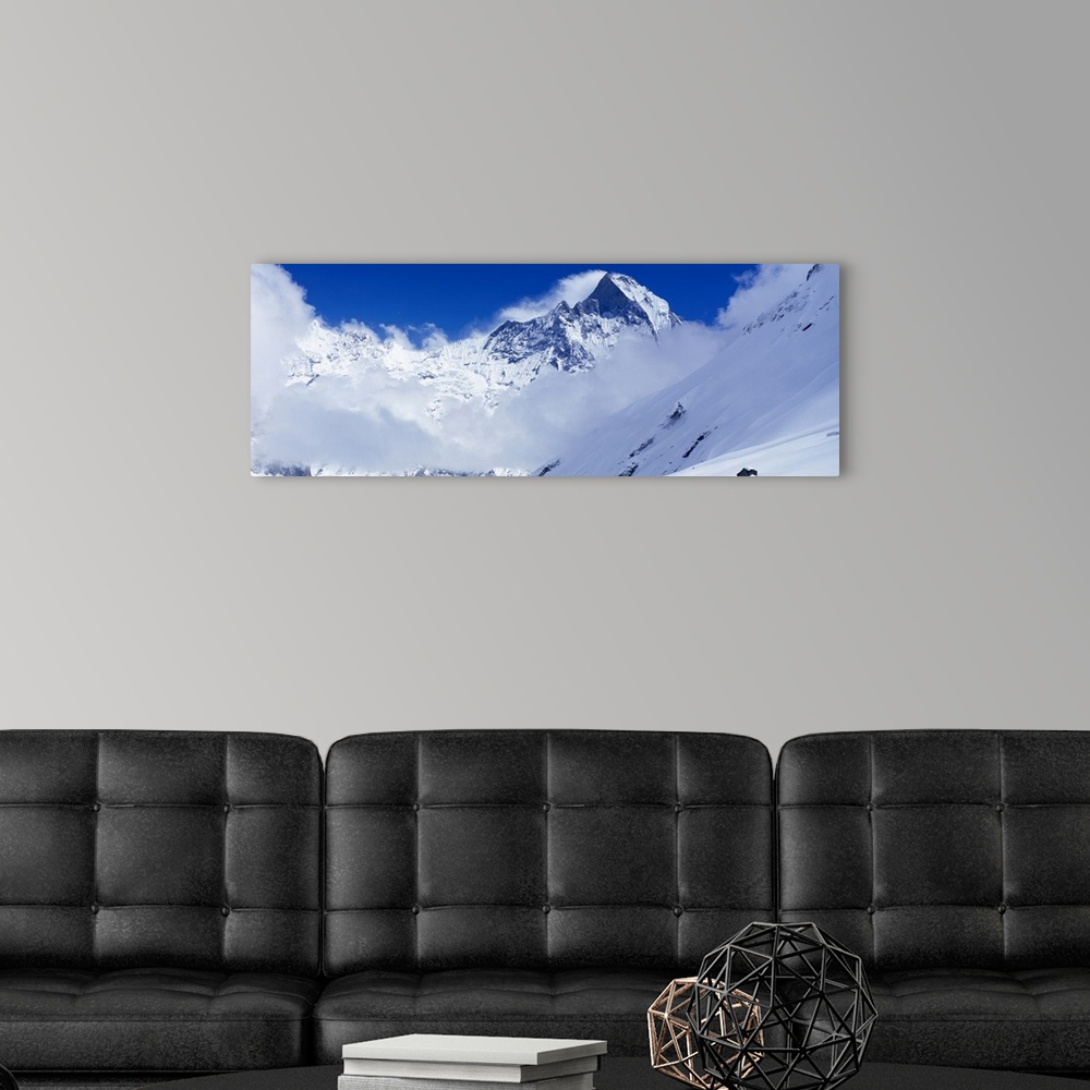 A modern room featuring Fishtail Peak Nepal
