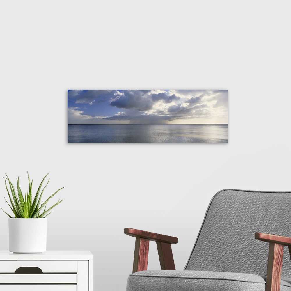 A modern room featuring Florida, Sanibel Island, Gulf of Mexico, View of a storm forming over the sea