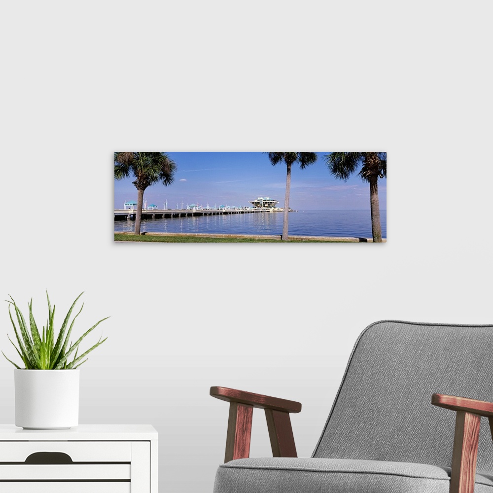 A modern room featuring Florida, St. Petersburg, Pier stretching into the ocean