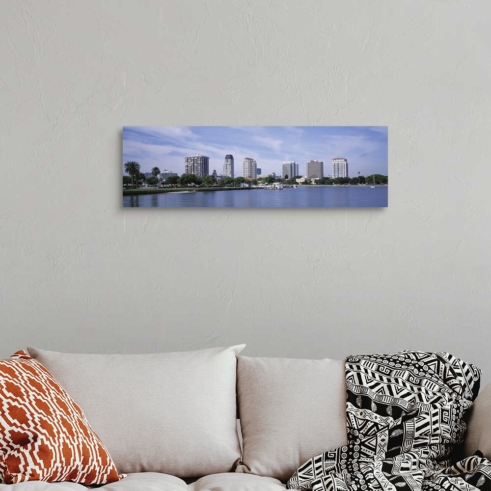 A bohemian room featuring Florida, St. Petersburg, View of waterfront and cityscape