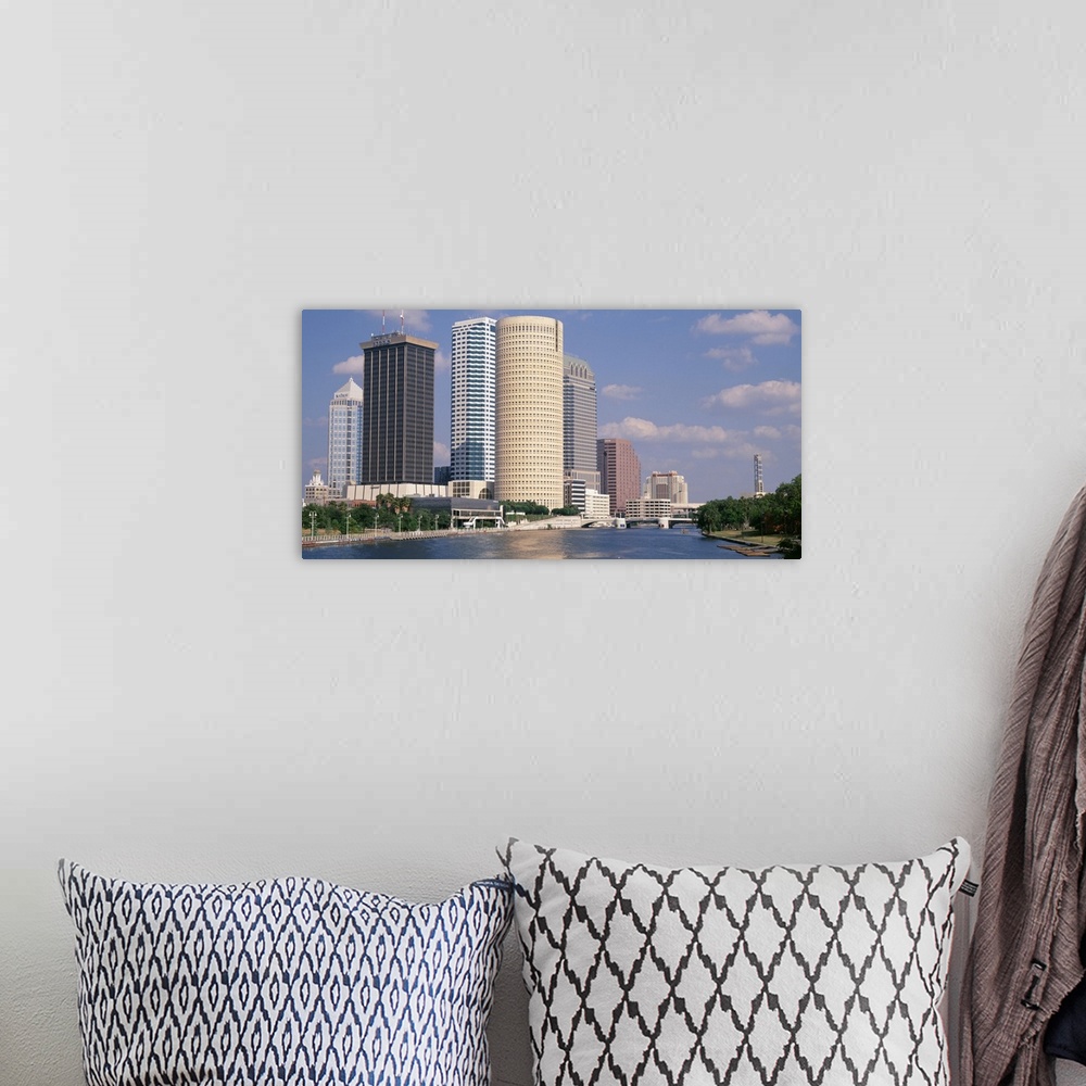 A bohemian room featuring Florida, Tampa, Hillsborough River, Panoramic view of waterfront and skyline