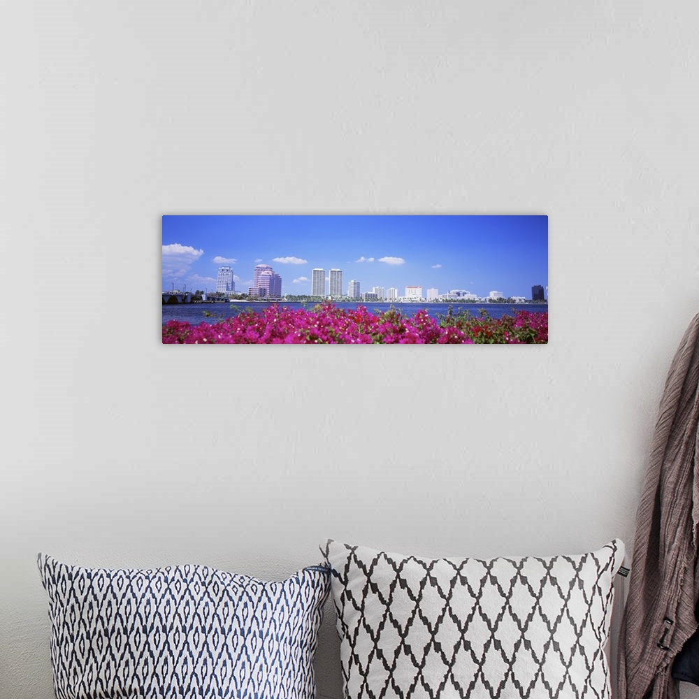 A bohemian room featuring Florida, West Palm Beach, Panoramic view of the waterfront and skyline