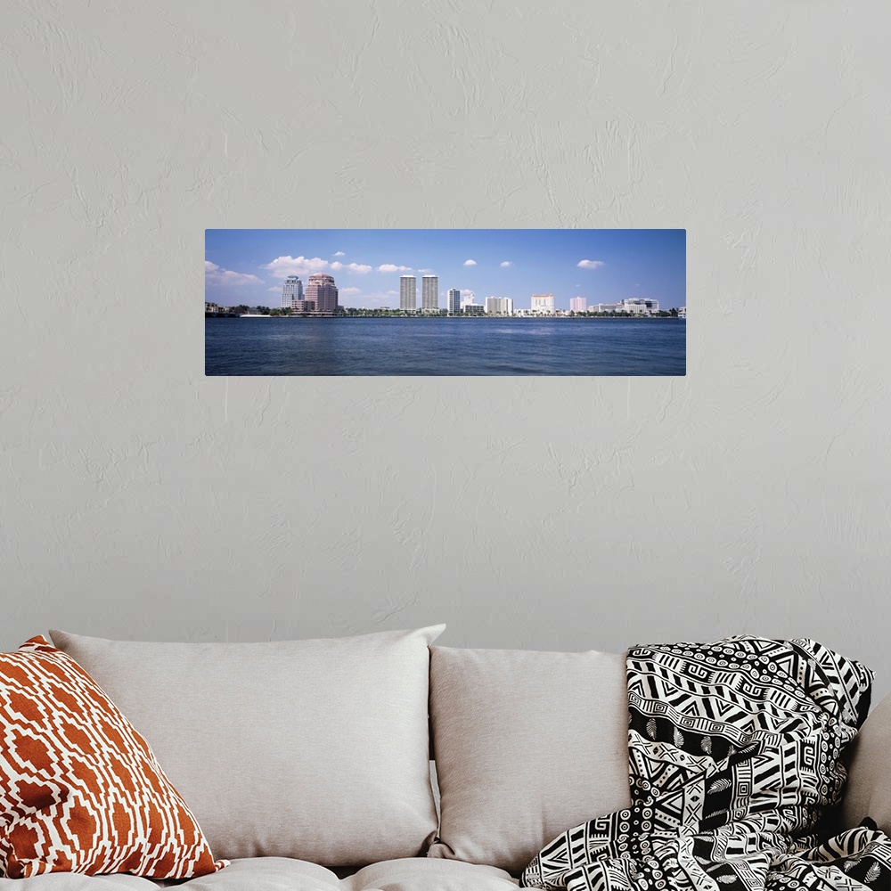 A bohemian room featuring Florida, West Palm Beach, Panoramic view of the waterfront and skyline