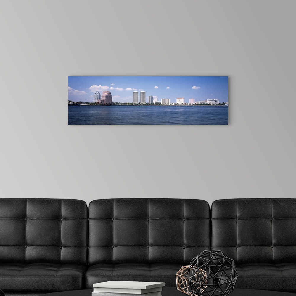 A modern room featuring Florida, West Palm Beach, Panoramic view of the waterfront and skyline