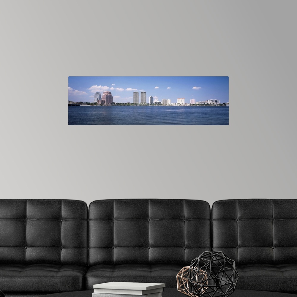 A modern room featuring Florida, West Palm Beach, Panoramic view of the waterfront and skyline