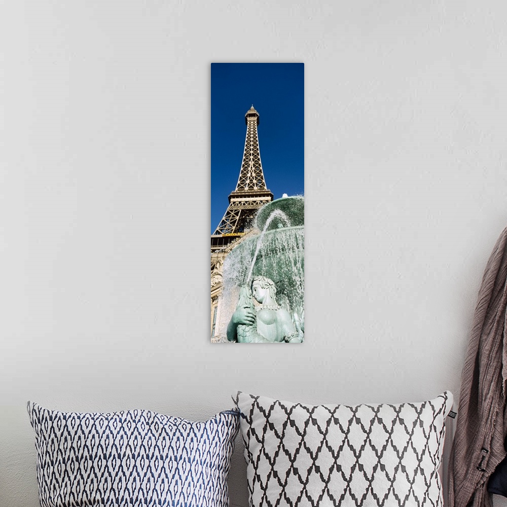 A bohemian room featuring Fountain Eiffel Tower Las Vegas NV