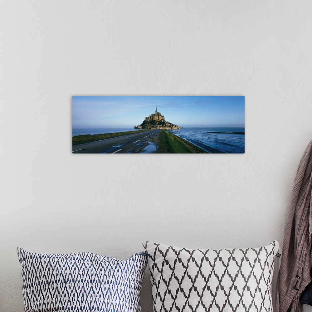 A bohemian room featuring France, Mont Saint Michel