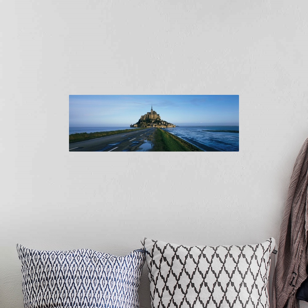 A bohemian room featuring France, Mont Saint Michel