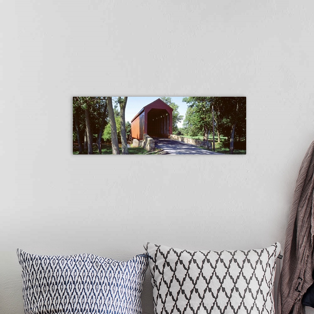 A bohemian room featuring Frederick County Maryland Covered Bridge