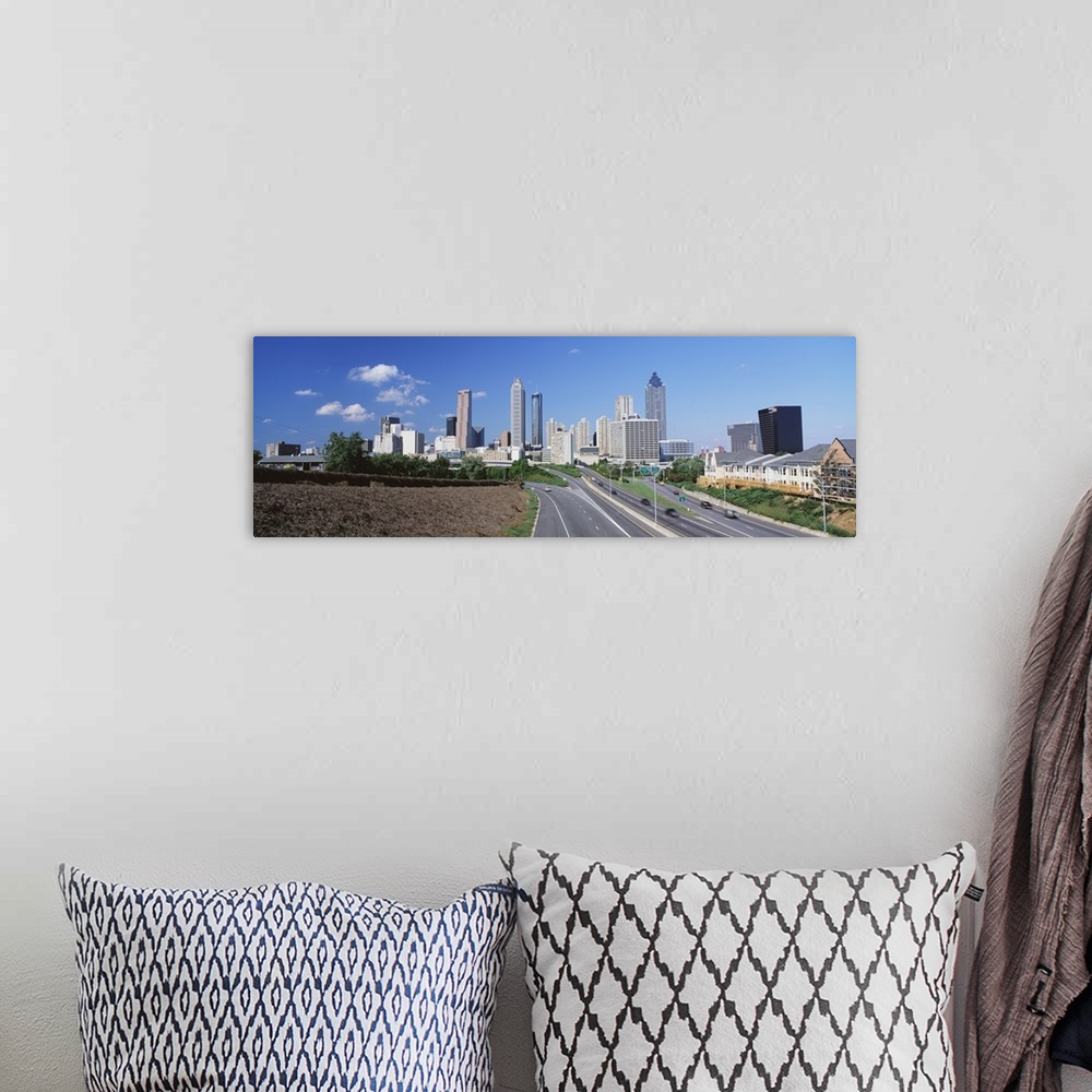 A bohemian room featuring Freedom Parkway & skyline Atlanta GA