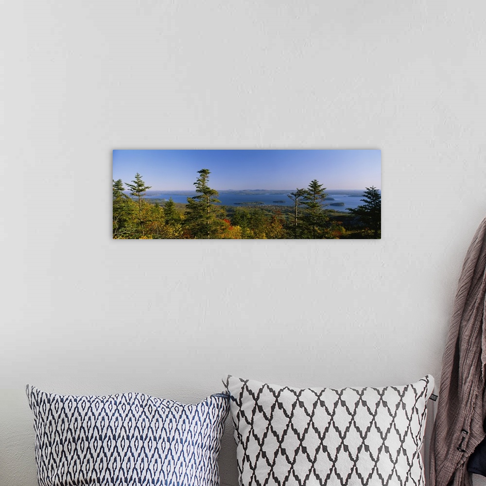 A bohemian room featuring Frenchman Bay Acadia National Park ME