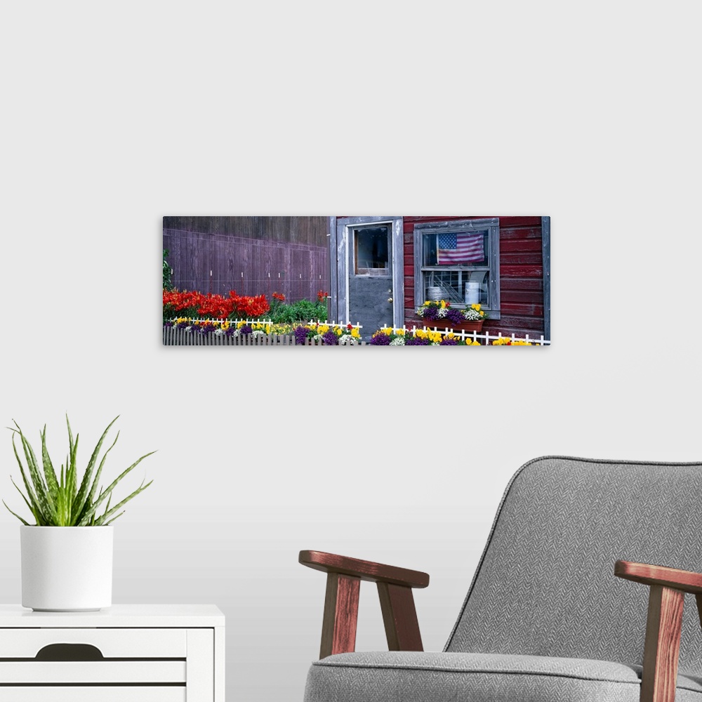A modern room featuring Garden in front of a house, Main Street, Haines, Alaska