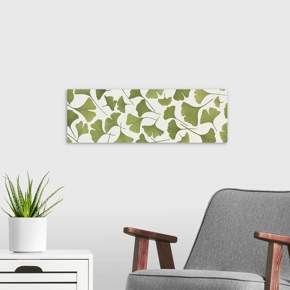 A modern room featuring Ginkgo Leaves