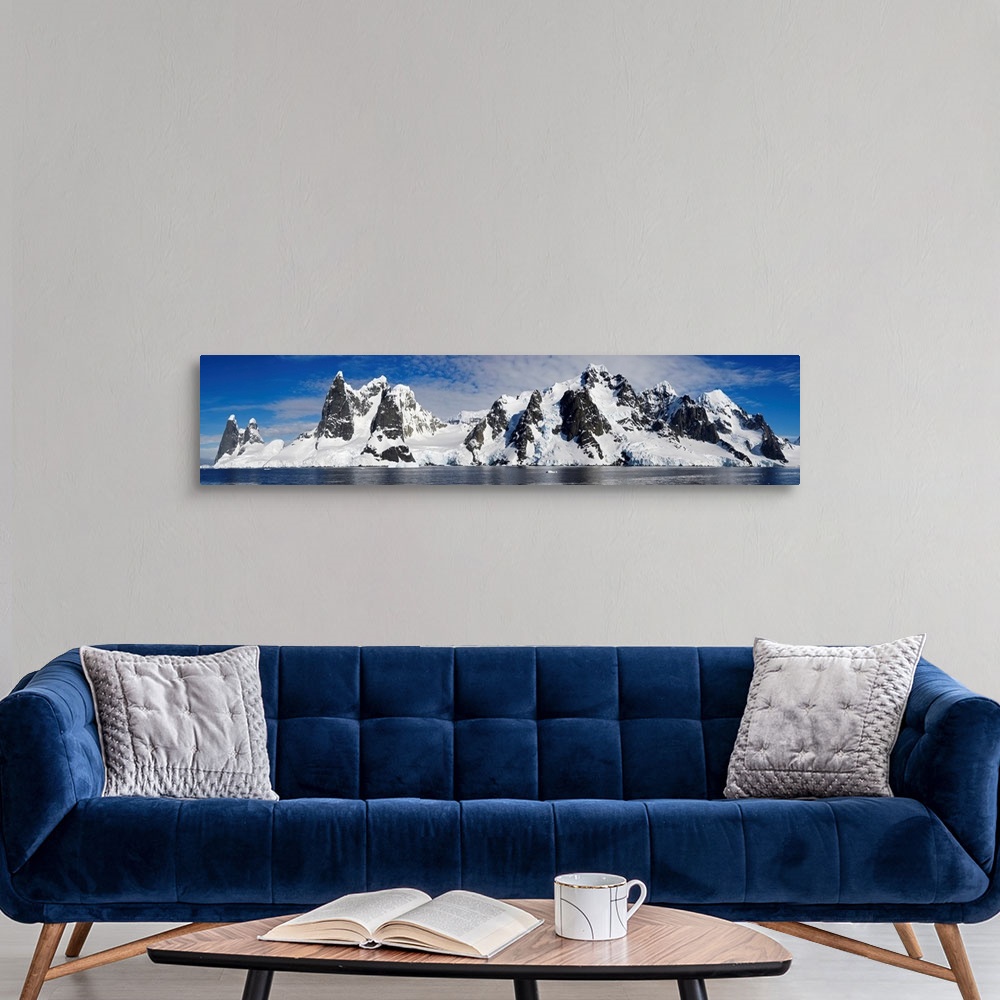 A modern room featuring Glacier along a straits, Penola Strait, Antarctica