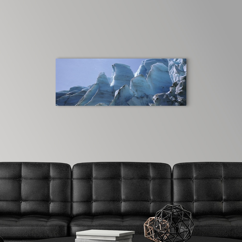 A modern room featuring Glacier on a polar landscape, Exit Glacier, Seward, Alaska