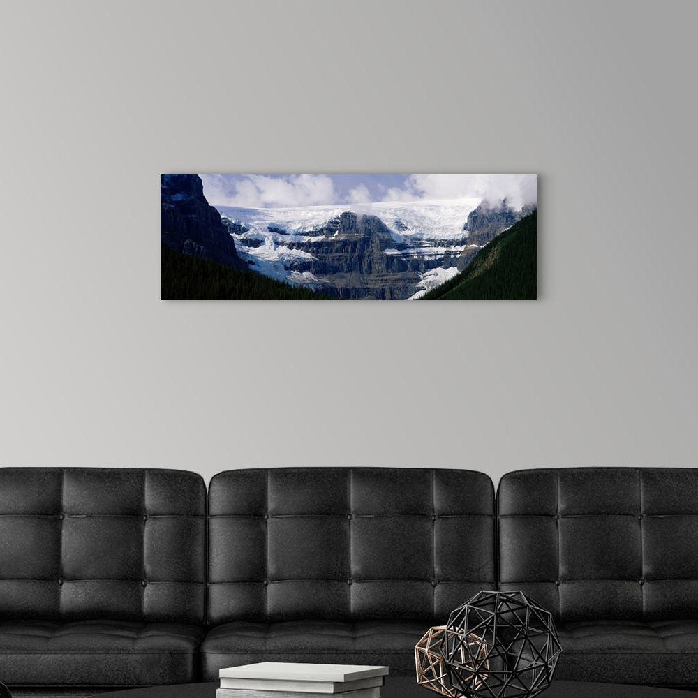 A modern room featuring Glaciers Alberta Canada