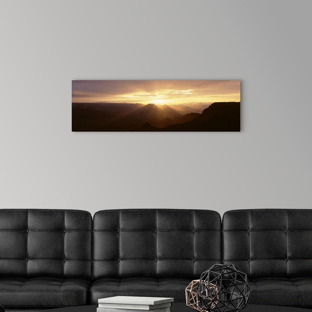 A modern room featuring God Rays   Sunrise at S Rim Grand Canyon Nat'l Park   AZ