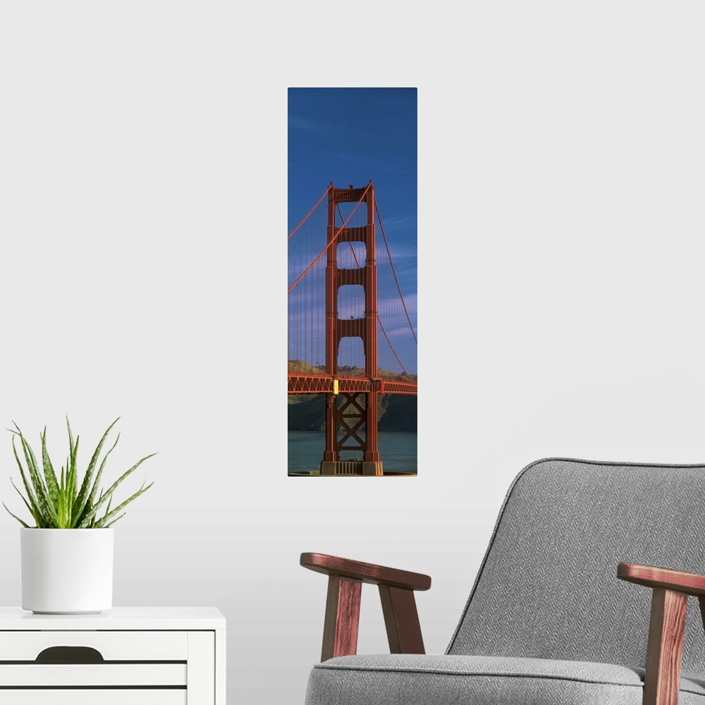 A modern room featuring Golden Gate Bridge CA