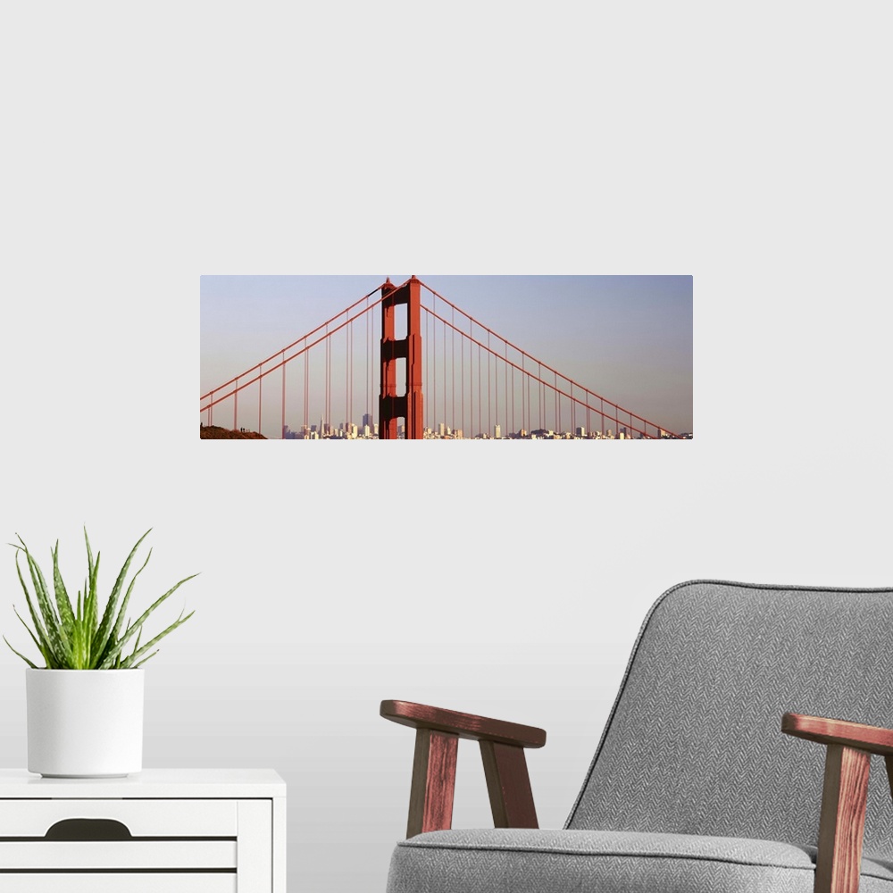 A modern room featuring Golden Gate Bridge San Francisco CA