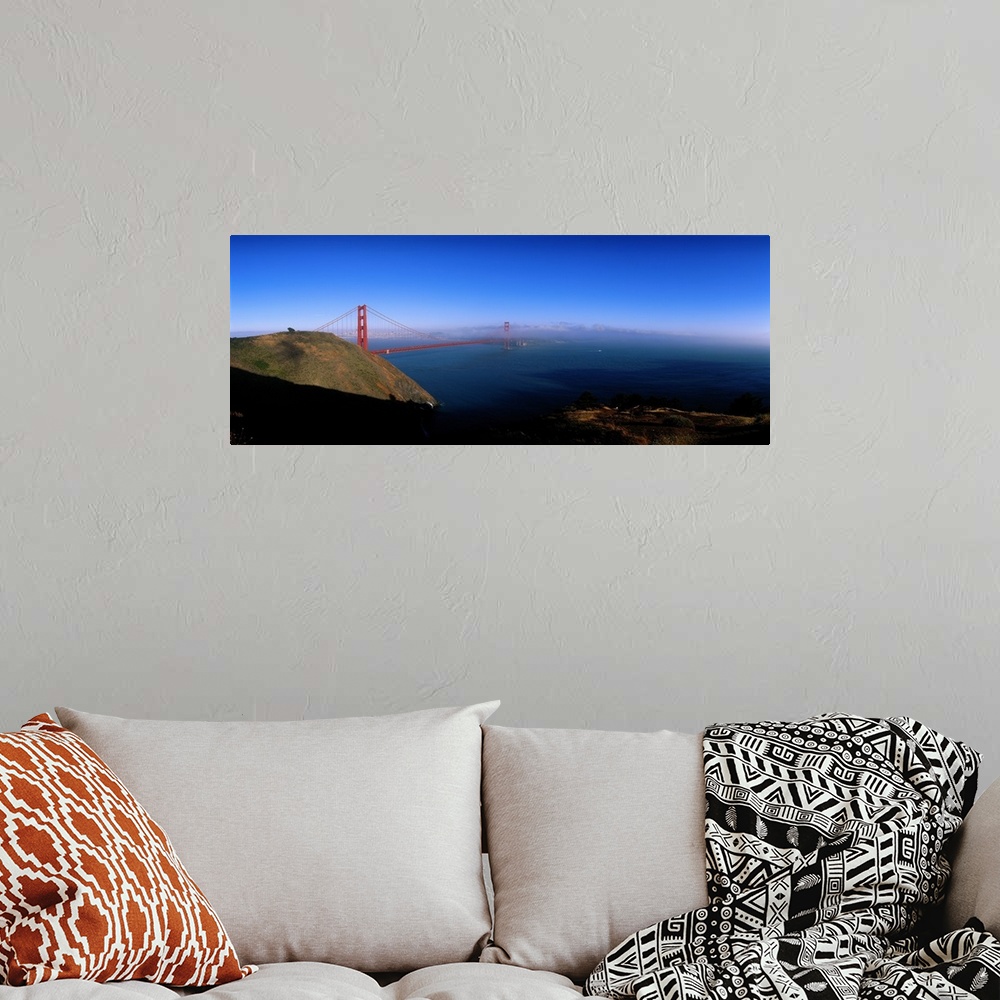 A bohemian room featuring Golden Gate Bridge with Fog San Francisco California