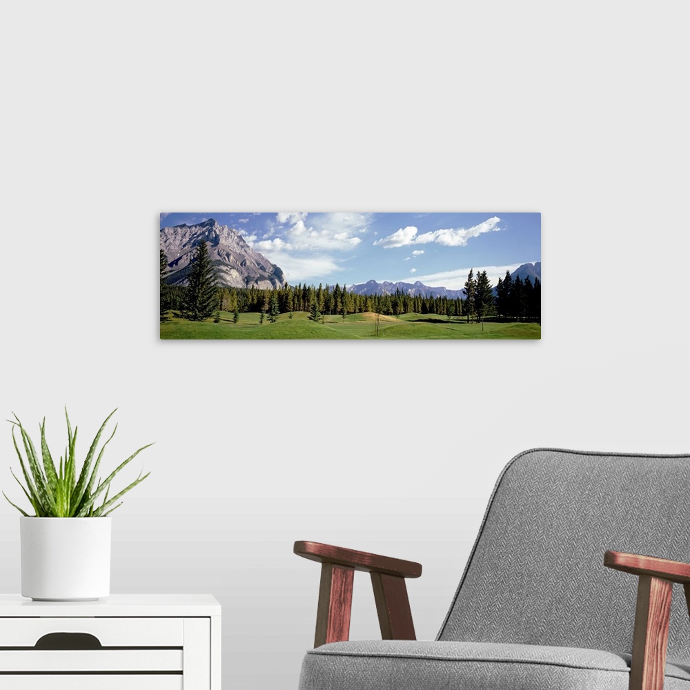 A modern room featuring Golf Course Banff Alberta Canada