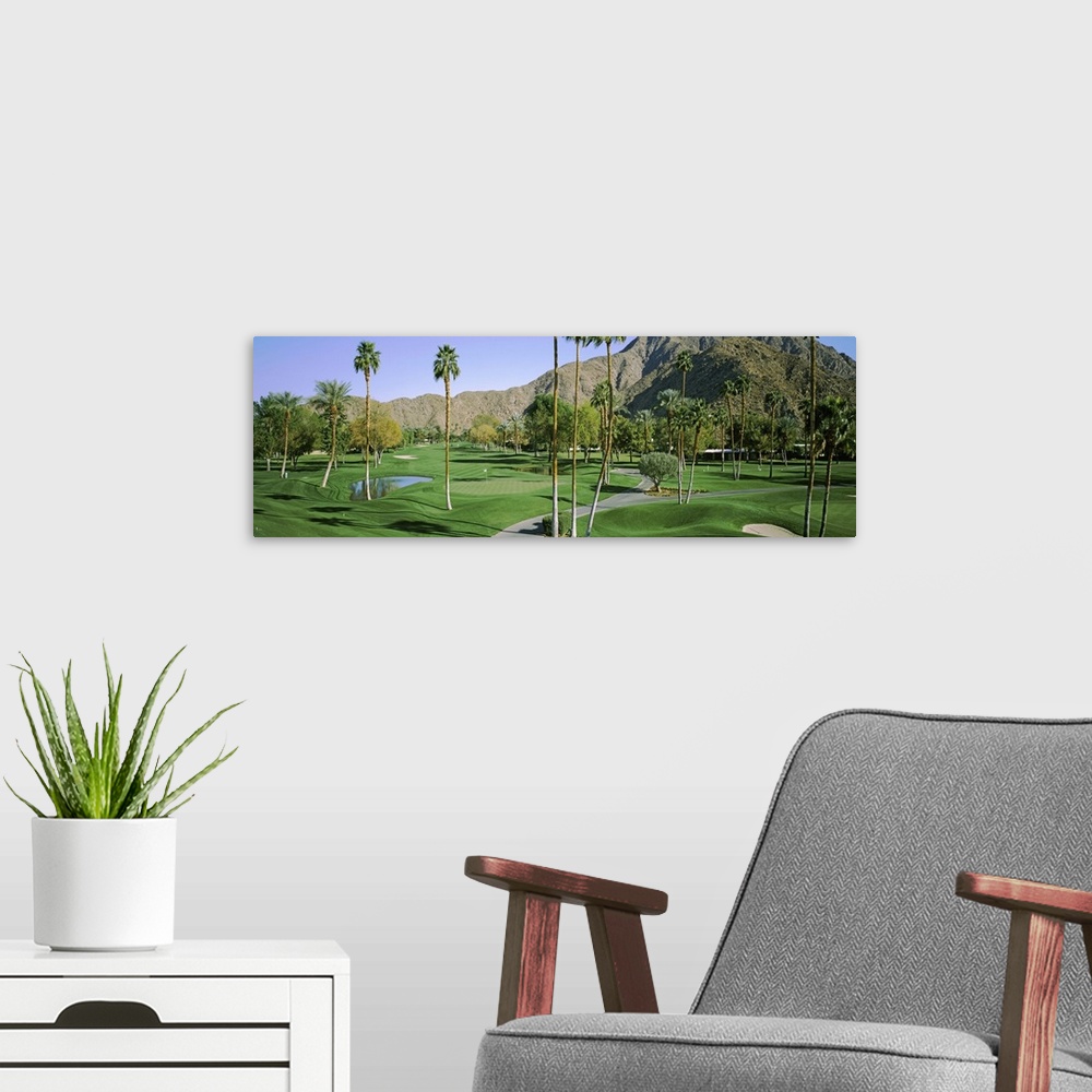 A modern room featuring Golf course, Eldorado Country Club, Palm Springs, Riverside County, California