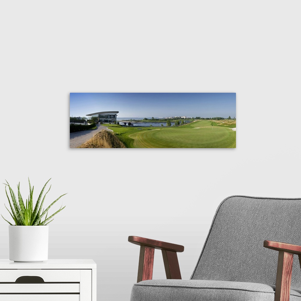 A modern room featuring Golf course, Liberty National Golf Course, Jersey City, New Jersey, USA