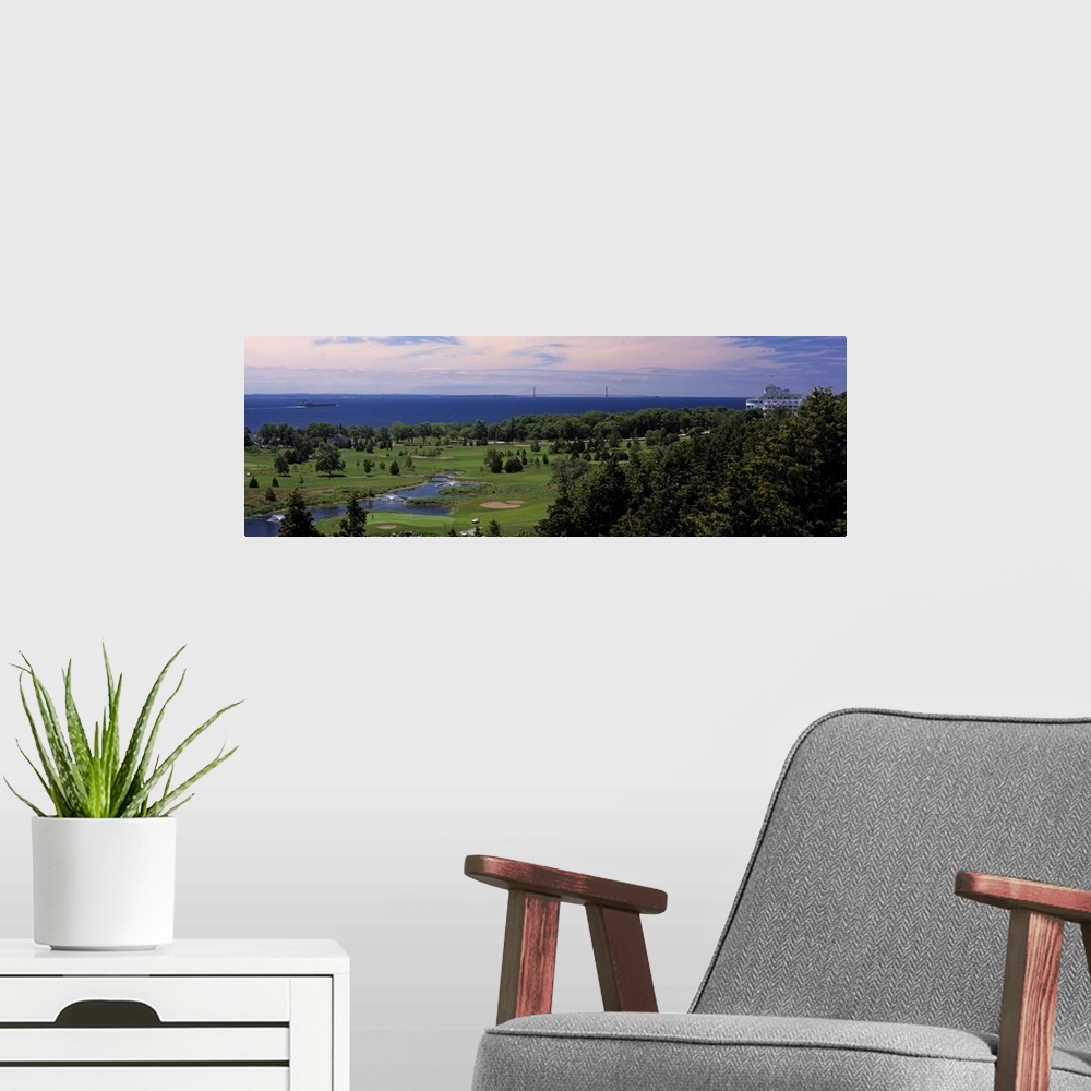 A modern room featuring Golf course, Mackinac Island, Michigan