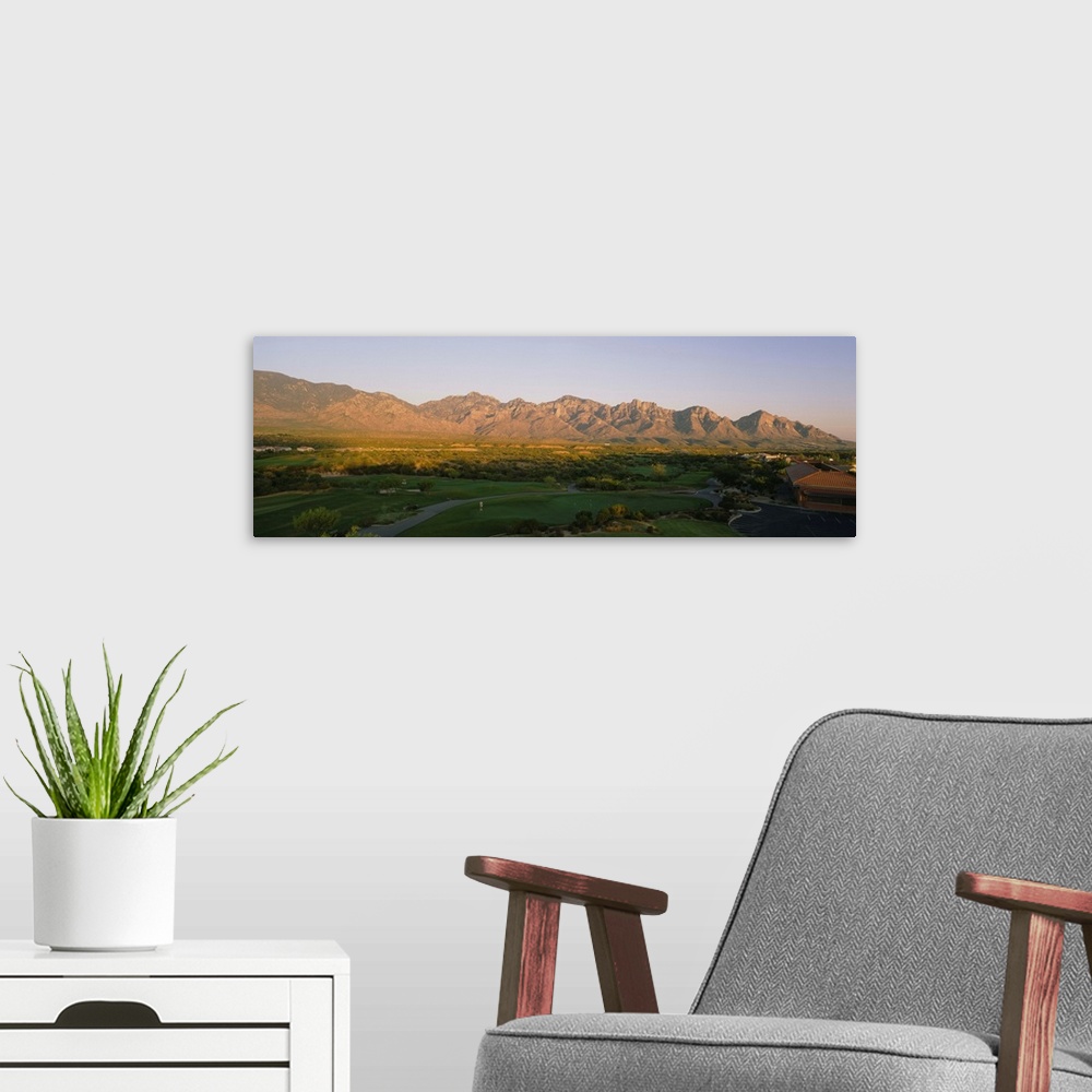 A modern room featuring Golf Course NV
