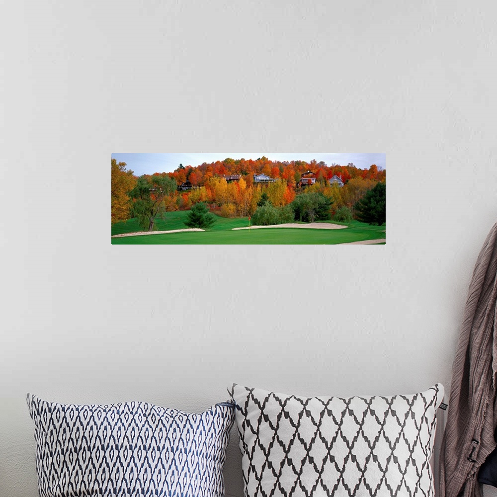 A bohemian room featuring Golf course St. Hippolyte Laurentides Quebec Canada